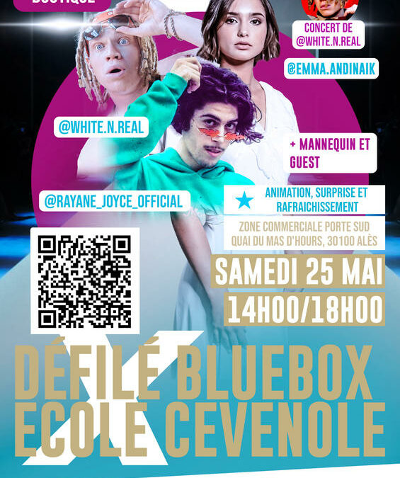 L’Ecole Cévenole s’associe à Bluebox Alès le temps d’un défilé le 25 Mai!